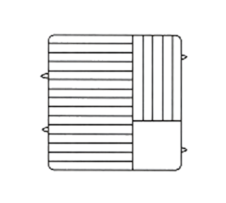Product image #1 for Vollrath Plate Crate® 20-Plate Dishwasher Rack with 5 Extenders