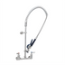 Thumbnail image #1 for EverSteel 8-Inch Center Wall-Mount Pre-Rinse Mixing Faucet with 18-Inch Riser and 44-Inch Hose
