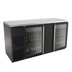 Thumbnail image #1 for Pro-Line E-Series Two-Section Refrigerated Back Bar Cabinet with Glass Doors, 69-1/2 Inch Wide, 28 Cu Ft, Self-Contained