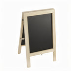 Thumbnail image #1 for American Metalcraft SBSBMNI Mini Tabletop Sandwich Board Chalkboard Sign, 6 W x 9-3/4 H, Black Board, Wood Frame Case of 54