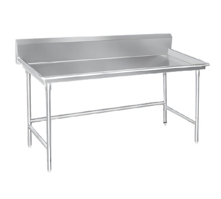 Product image #1 for Advance Tabco BSR-96 Stainless Steel Sorting Table with 10-1/2-Inch Backsplash and 3-Inch Raised Edge, 96 x 30 Inches