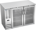 Thumbnail image #1 for Beverage-Air 48-Inch Two-Section Shallow-Depth Back Bar Refrigerator with 2 Glass Doors, 12.56 Cu. Ft.