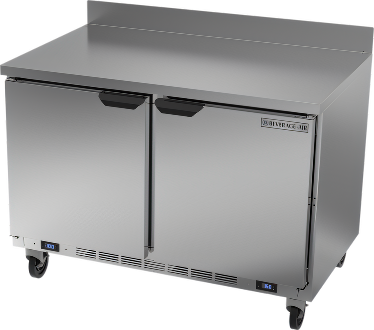 Product image #1 for Beverage-Air WTFR48AHC 48-Inch Two-Section Dual-Temperature Worktop Freezer/Refrigerator, Left Freezer / Right Refrigerator