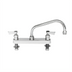 Thumbnail image #1 for Fisher 8-Inch Centers Deck Mount Brass Manual Faucet with 8-Inch Swing Spout and Lever Handles