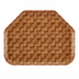 Thumbnail image #2 for Cambro Camtray Trapezoid Fiberglass Fast Food/Cafeteria Tray, 14-9/16 x 19-1/2 Inches, Dark Basketweave