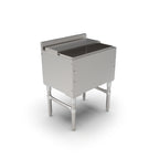 Thumbnail image #1 for John Boos Slim-Line UBIB-1824-X 24-Inch Underbar Ice Bin/Cocktail Unit, 18-Inch Deep, Insulated Stainless Steel, 2-Piece Sliding Lid