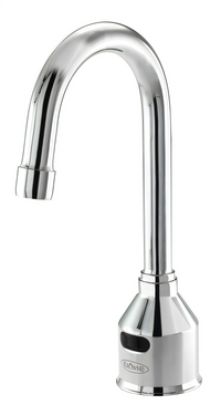 Krowne Royal Series Single-Hole Deck-Mount Touchless Electronic Faucet with 4-1/2 Inch Rigid Gooseneck Spout