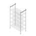 Thumbnail image #1 for Quantum 21-Inch Stationary End Kit for Overhead Track Shelving