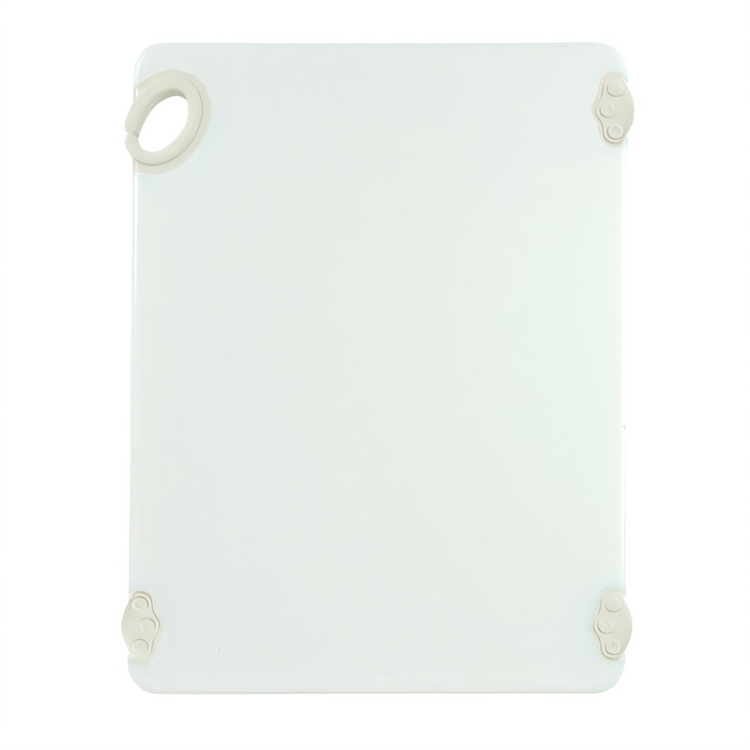 Product image #1 for STATIKBoard 15 x 20 x 1/2-Inch White Co-Polymer Rectangular Cutting Board with Rubber Grip Hook