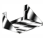 Thumbnail image #1 for Klinger's Trading MCS2424 Commercial Wall-Mounted Microwave Shelf, 24 x 24 Inches, Stainless Steel