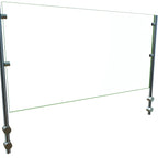 Thumbnail image #1 for Hatco Flav-R-Shield™ EP7-36 Full-Service Pass-Over Food Shield, Single-Sided, 1-Bay, 36"W, Heat-Tempered Glass, Brushed Stainless Steel