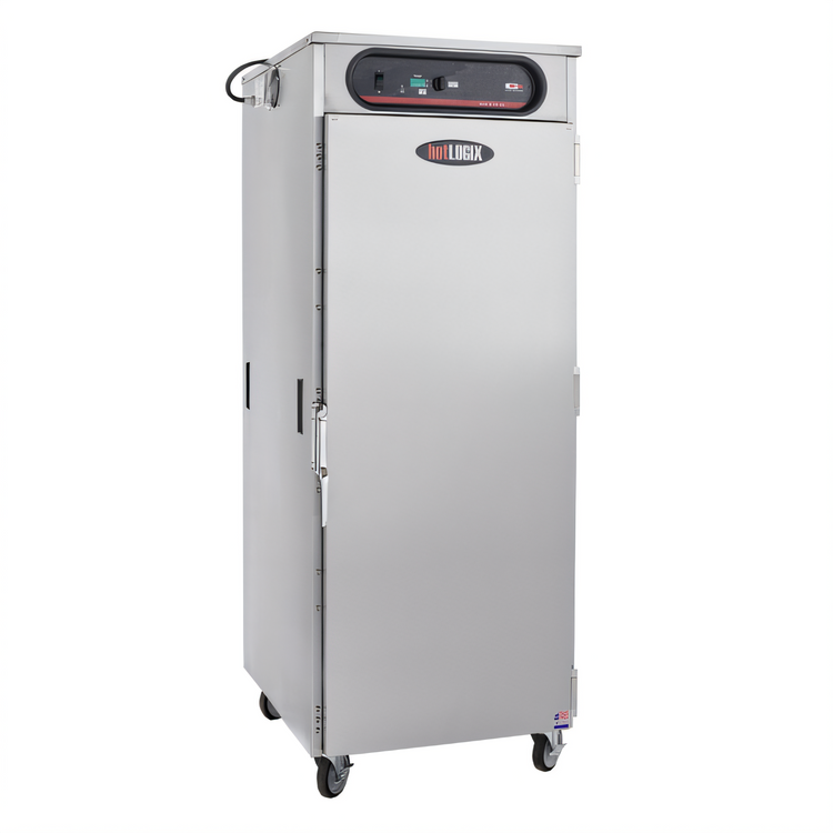 Product image #1 for hotLOGIX HL8-18 Full-Height 1 Compartment Heated Holding Cabinet, Insulated Stainless Steel, Digital Controls, Solid Door