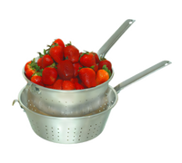 10-Inch Aluminum Strainer with Handle and Hook