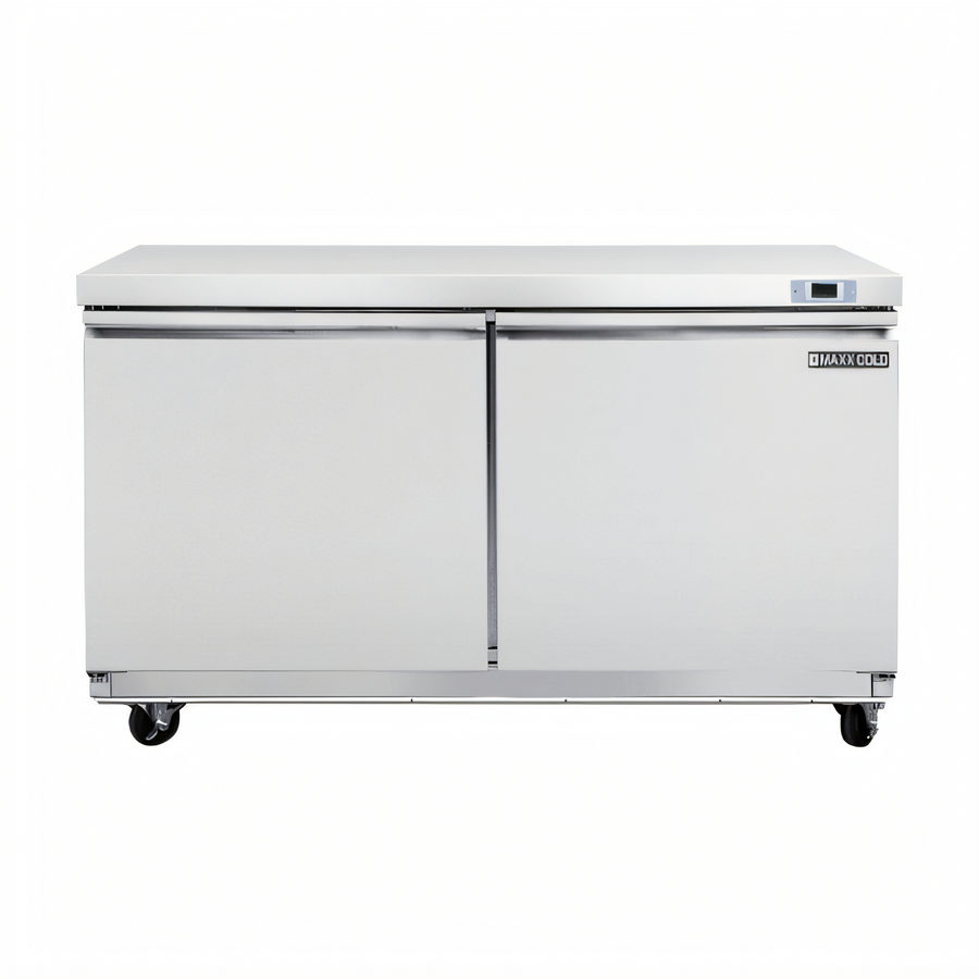 Product image #1 for Maxx Cold Select Series Two-Section Undercounter Freezer, 61-Inch, 14.1 Cu. Ft., Rear-Mounted Self-Contained Refrigeration