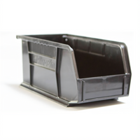 Carlisle Condiment Rack Bin with Front Mount Drop-In Card Holder, 11 x 5-1/2 x 5 Inches, 3.5 Qt., Black