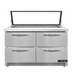Thumbnail image #1 for Continental Refrigerator Mighty Top SW48N18M-HGL-FB-D 48