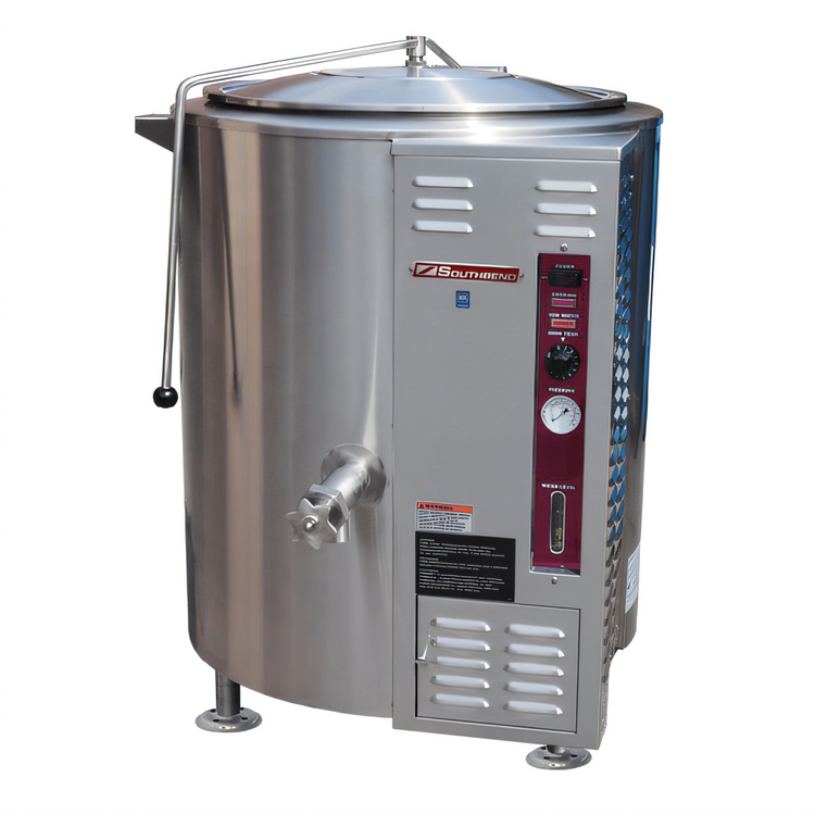 Product image #1 for Southbend Steam 80 Gallon Gas Stationary Kettle, 2/3 Jacketed, Tri-Leg