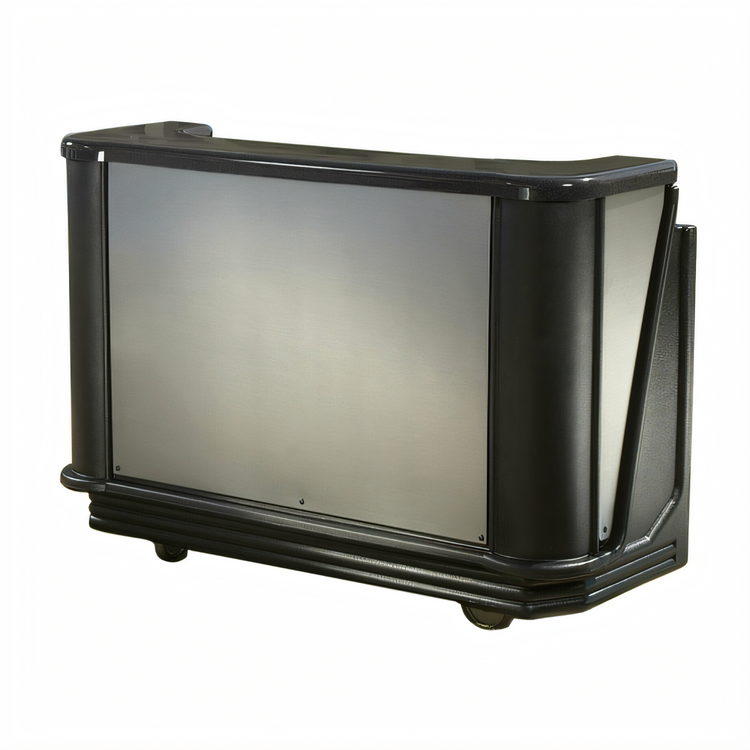 Product image #1 for Cambro CamBar Chicago Designer Decor Economy System Portable Bar with 80-lb Ice Sink and 7-Bottle Speed Rail