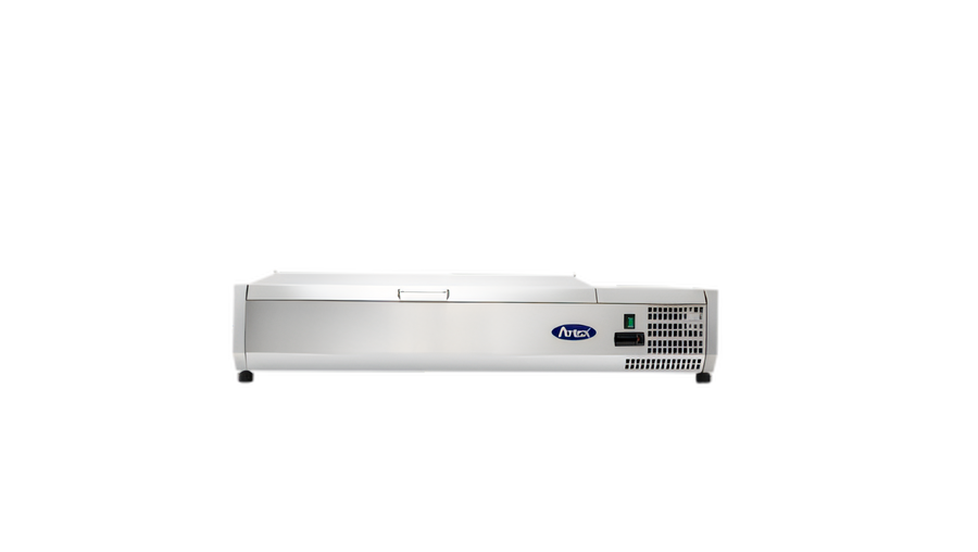 Product image #1 for Atosa 48-Inch Refrigerated Countertop Prep Station, 1-Door, 10-Pan, 1.5 Cu. Ft.