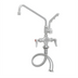 Thumbnail image #2 for T&S Brass UltraRinse Stainless Steel Single-Hole Deck-Mount Manual Mixing Faucet with 12-Inch Swing Nozzle and 1.5 GPM Spray Arm