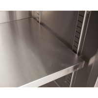 BK Resources Optional Removable Stainless Steel Shelf for 36 x 60 Cabinet Base Chef Tables