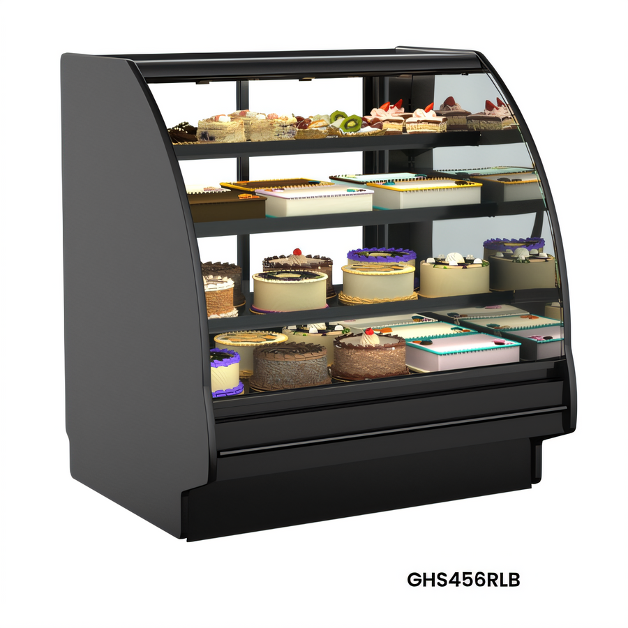 Product image #1 for Structural Concepts Fusion Curved Glass Refrigerated Service Case, Remote DX, 99-3/4 Inch Wide