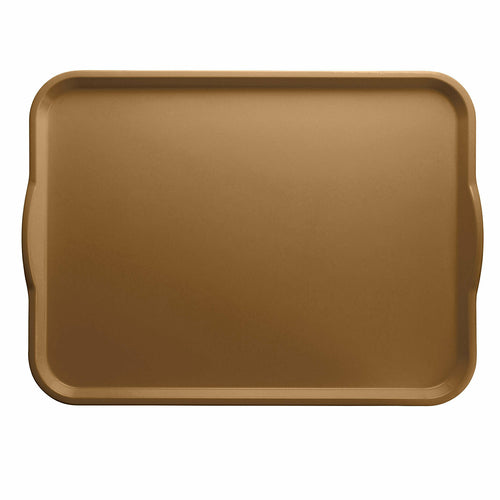 Product image #1 for Cambro Camtray® with Handles 15 x 20-Inch Rectangular Fast Food & Cafeteria Tray, Fiberglass, Suede Brown