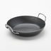 Thumbnail image #2 for American Metalcraft BSPP9 Black Steel Induction Ready Paella Pan, 52 oz., 9 1/2-Inch Round