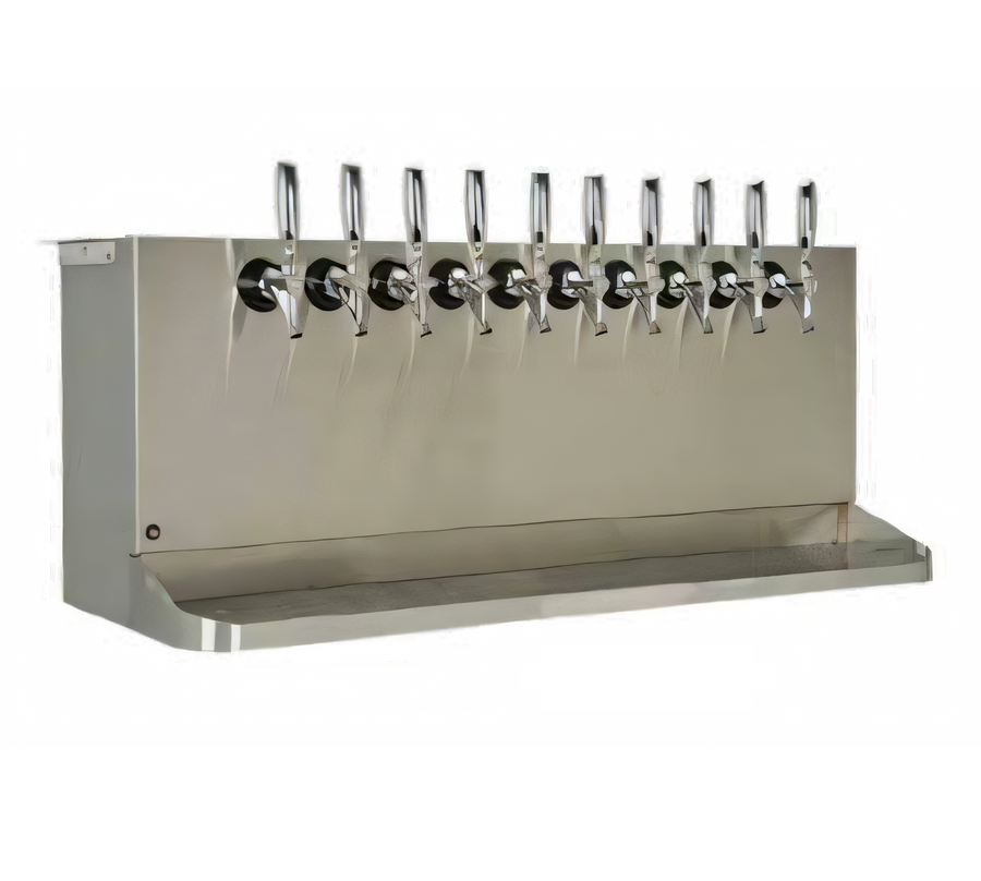 Product image #1 for Micro Matic 40-Inch Wide 10-Faucet Underbar Glycol-Cooled Draft Beer Dispenser with Drip Tray