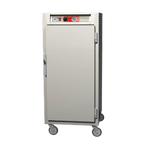 Thumbnail image #1 for Metro C5 C567-SFS-L 3/4-Height Mobile Heated Holding Cabinet, Solid Doors, 27 Full-Size Pan Capacity, Stainless Steel