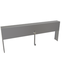 Glastender 35-Inch Single Speed Rail Locking Cover, Stainless Steel