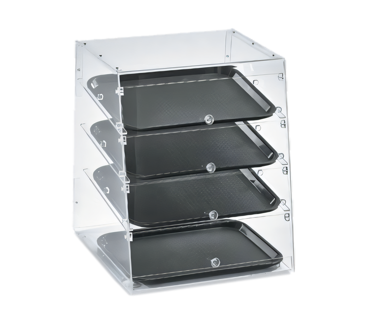 Product image #1 for Vollrath 18-1/2-Inch Wide Countertop Slant-Front Full-Service Non-Refrigerated Bakery Display Case with Split Rear Door and 4 Trays