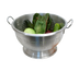 Thumbnail image #1 for Town Equipment 24 Quart Heavy Duty Aluminum Colander with Riveted Handles and Footed Base