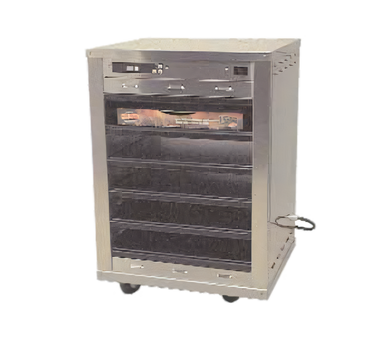 Product image #1 for Carter-Hoffmann DF1818-3 Half-Size Heated Doorless Pass-Through Pizza Box Holding Cabinet, 3-Shelf, Countertop, 18 x 18 Inch Pizza Box Capacity