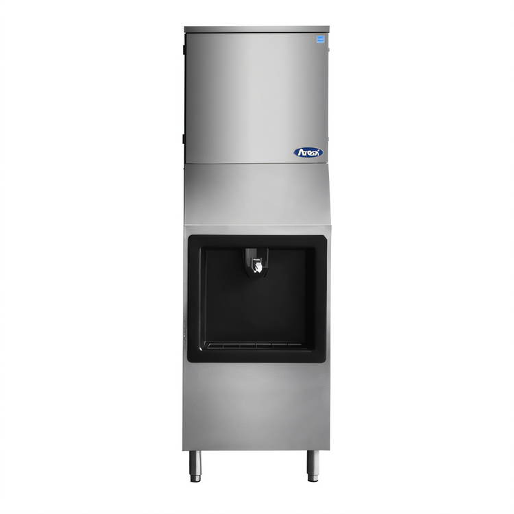 Product image #1 for Atosa Hotel Ice Machine and Dispenser with 160 lb Bin, 350 lb Daily Full Cube Production