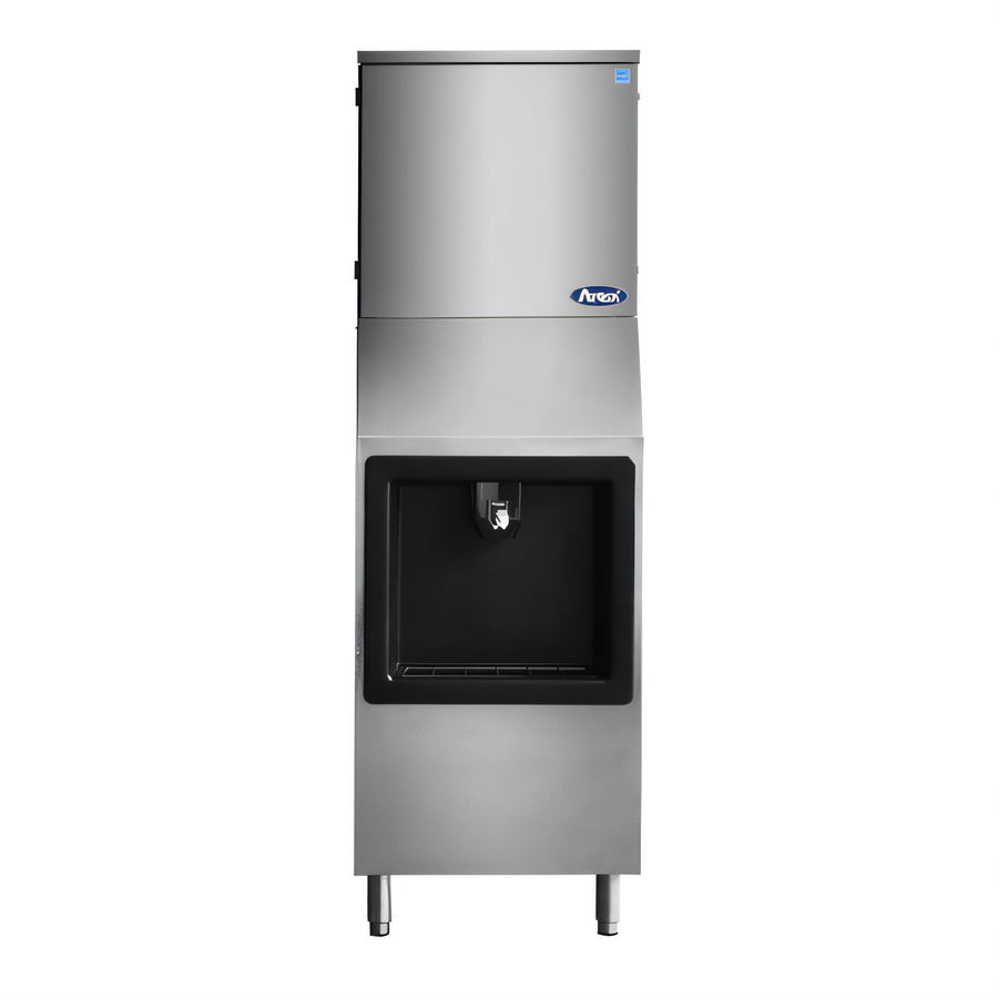 Product image #1 for Atosa Hotel Ice Machine and Dispenser with 160 lb Bin, 350 lb Daily Full Cube Production