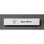 Thumbnail image #1 for Cambro Camrack® CECRW6000 Extender ID Clip, 5"L x 1-9/16"H, Snap-On, Pre-Printed "Red Wine", White Case of 6