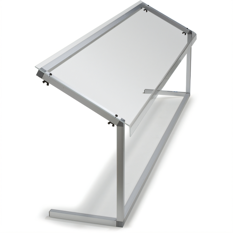 Product image #1 for Carlisle Portable Free-Standing Single-Sided Sneeze Guard, 73-1/4 Inches, Clear Acrylic, Aluminum Frame