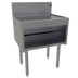 Thumbnail image #1 for Glastender DBHA-24-LD Underbar Drainboard Half Cabinet, 24 x 19 Inch, Open Front, Stainless Steel
