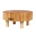 Thumbnail image #1 for John Boos Gift Collection 12-Inch Round End-Grain Maple Cutting Board with Wooden Legs