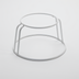 Thumbnail image #1 for White Rubberized Round Seafood Presentation Stand, 8-3/4 Inch Top Dia. x 12 Inch Bottom Dia. x 6-3/8 Inch H