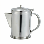 Thumbnail image #1 for Winco BS-64 64 oz Stainless Steel Beverage Server with Hinged Top Cover and Handle, Mirror Finish Case of 12