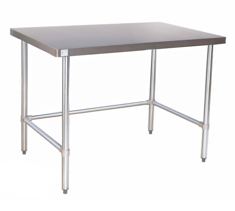 Product image #1 for 36 Inch x 24 Inch Heavy Duty 18 Gauge Stainless Steel Flat Top Work Table with Open Base