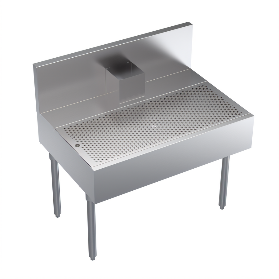 Product image #1 for Krowne Royal Series 36-Inch W x 24-Inch D Underbar Beer Drainer with Removable Perforated Insert