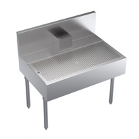 Krowne Royal Series 36-Inch W x 24-Inch D Underbar Beer Drainer with Removable Perforated Insert