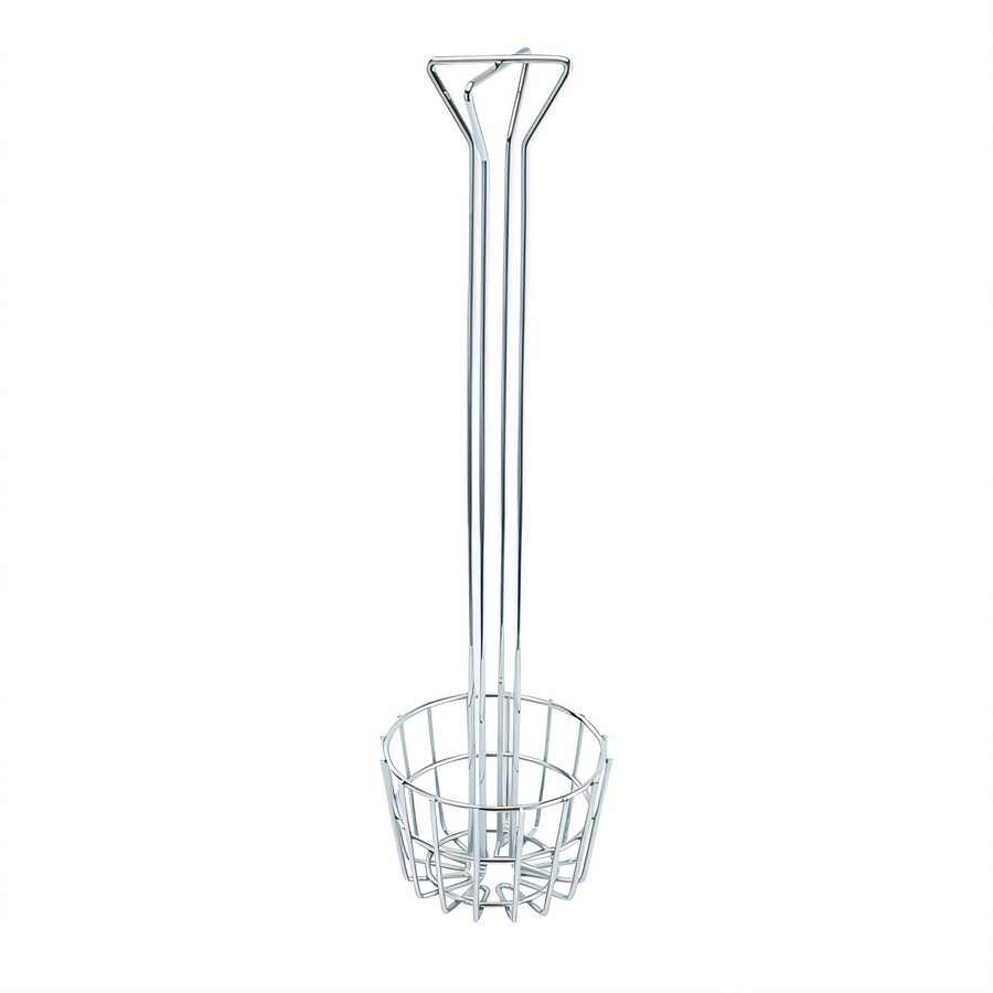 Product image #1 for Winco 6-1/4-Inch Round Tortilla Shell Fry Basket, 25-Inch Handle, Chrome Plated