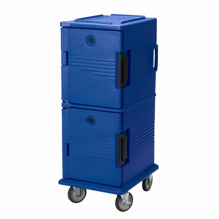 Product image #2 for Cambro Ultra Camcart UPC800 Front-Loading Insulated Food Pan Cart, 60 Qt., Navy Blue