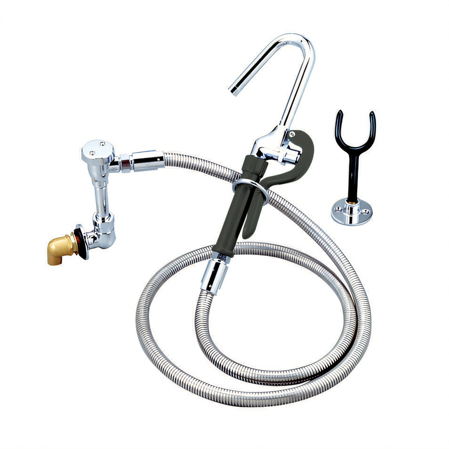 Product image #1 for OptiFlow Remote Valve Splash/Wall Mount Pot Filler with 72-Inch Braided Hose