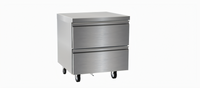 Delfield 32-Inch One-Section Undercounter Freezer Worktop with 2 Drawers