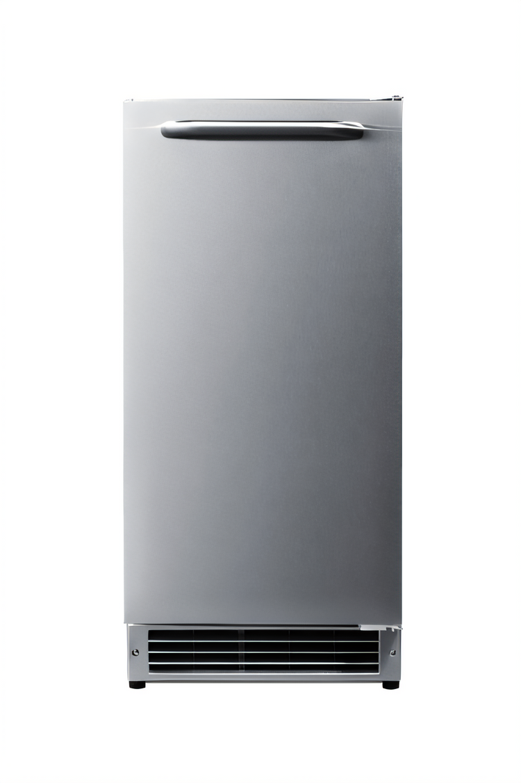 Product image #1 for Summit Commercial 15-Inch ADA Drain-Free Built-In/Freestanding Crescent Cube Ice Maker with 22-lb Storage Bin